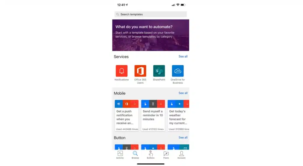Download the mobile app on iOS or Android and automate cloud flows on the go to scale automation across your organization no matter where you are!