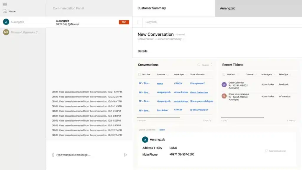 Customer Conversation Management System